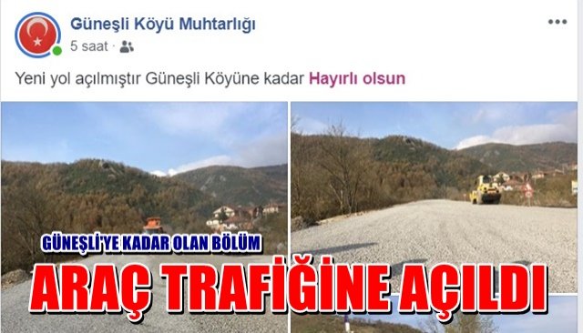  Asfalt tamamlandı… Yol hizmete açıldı…