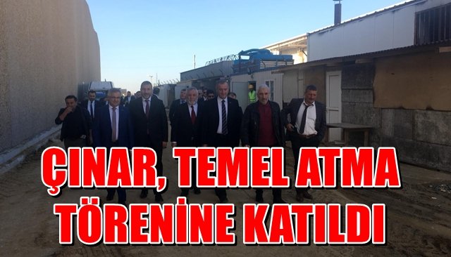 Çınar,  Milli Üretim Üssü temel atma törenine katıldı