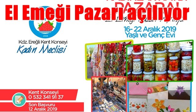 El Emeği Pazarı açılıyor