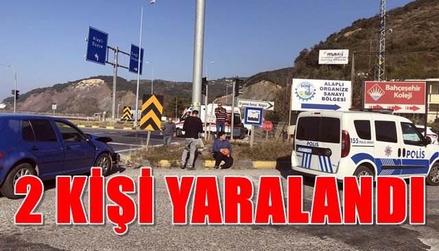 Ereğli OSB kavşağında kaza: 2 yaralı