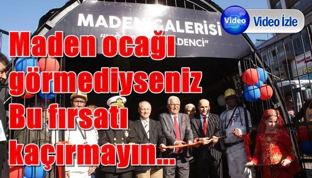 Simülasyon maden galerisi ziyarete açıldı