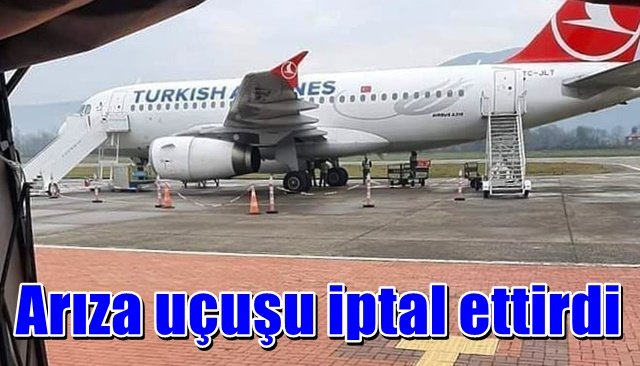  THY uçağının lastiğindeki arıza uçuşu iptal ettirdi