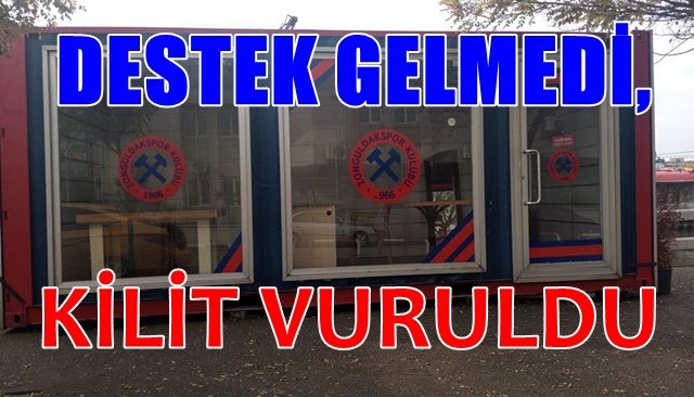 Zonguldak Kömürspor mağazası kapatıldı
