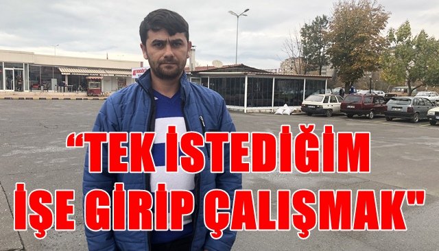 Alaplılı engelli genç, yardım değil iş istiyor