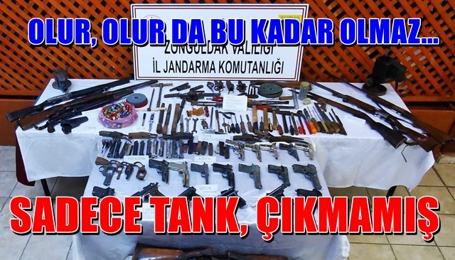   Barakadan cephane çıktı