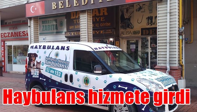 Çaycuma´da hayvanlar için ´´Haybulans´´ hizmete girdi