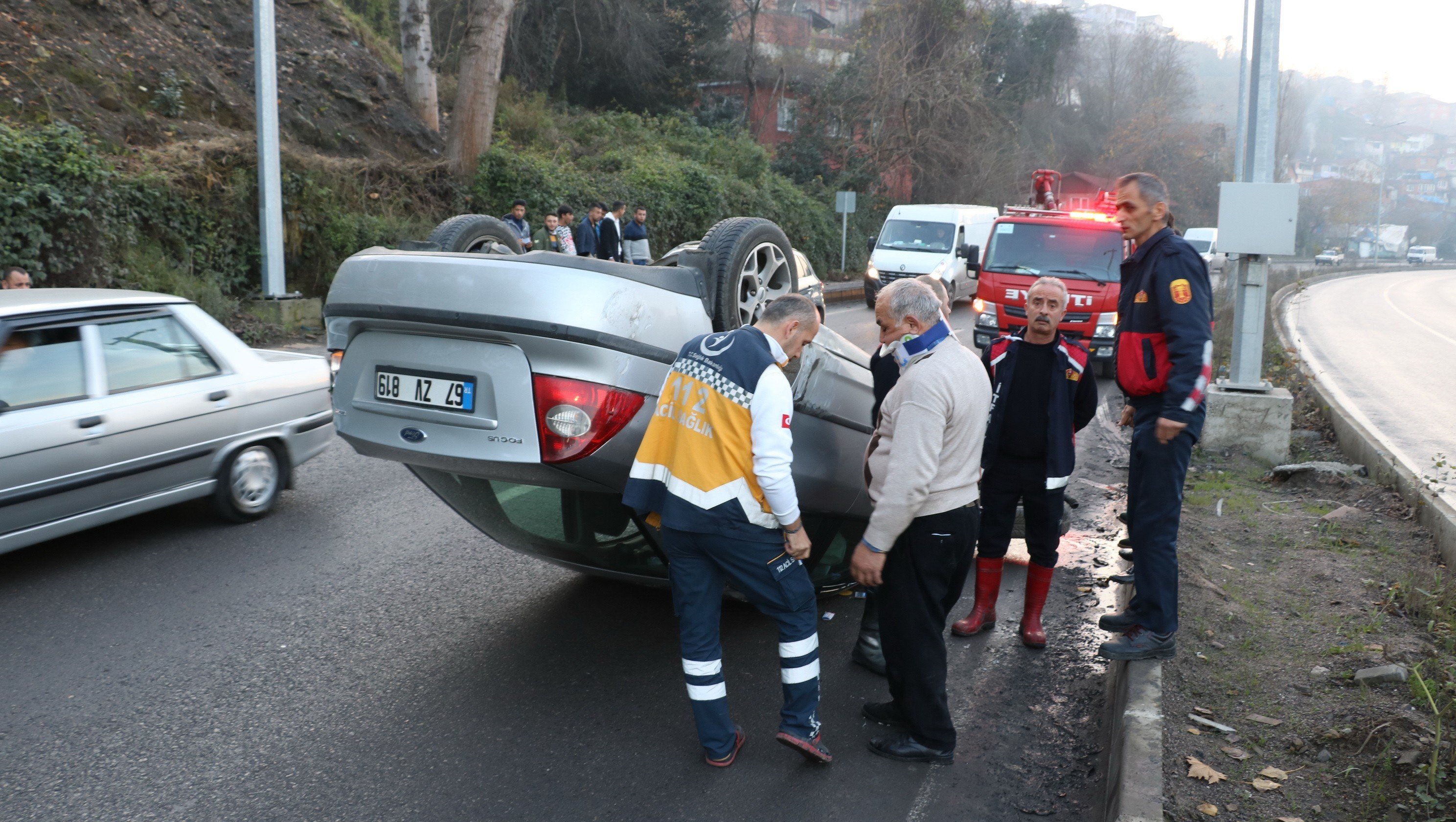 Parçalara ayrılan otomobilden yara almadan kurtuldu - 4