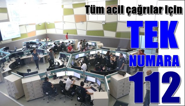 Tüm acil çağrılar için tek numara: 112