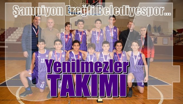 U14’DE ŞAMPİYON; KDZ. EREĞLİ BELEDİYESPOR