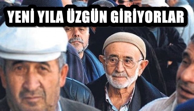 YENİ YILA ÜZGÜN GİRİYORLAR