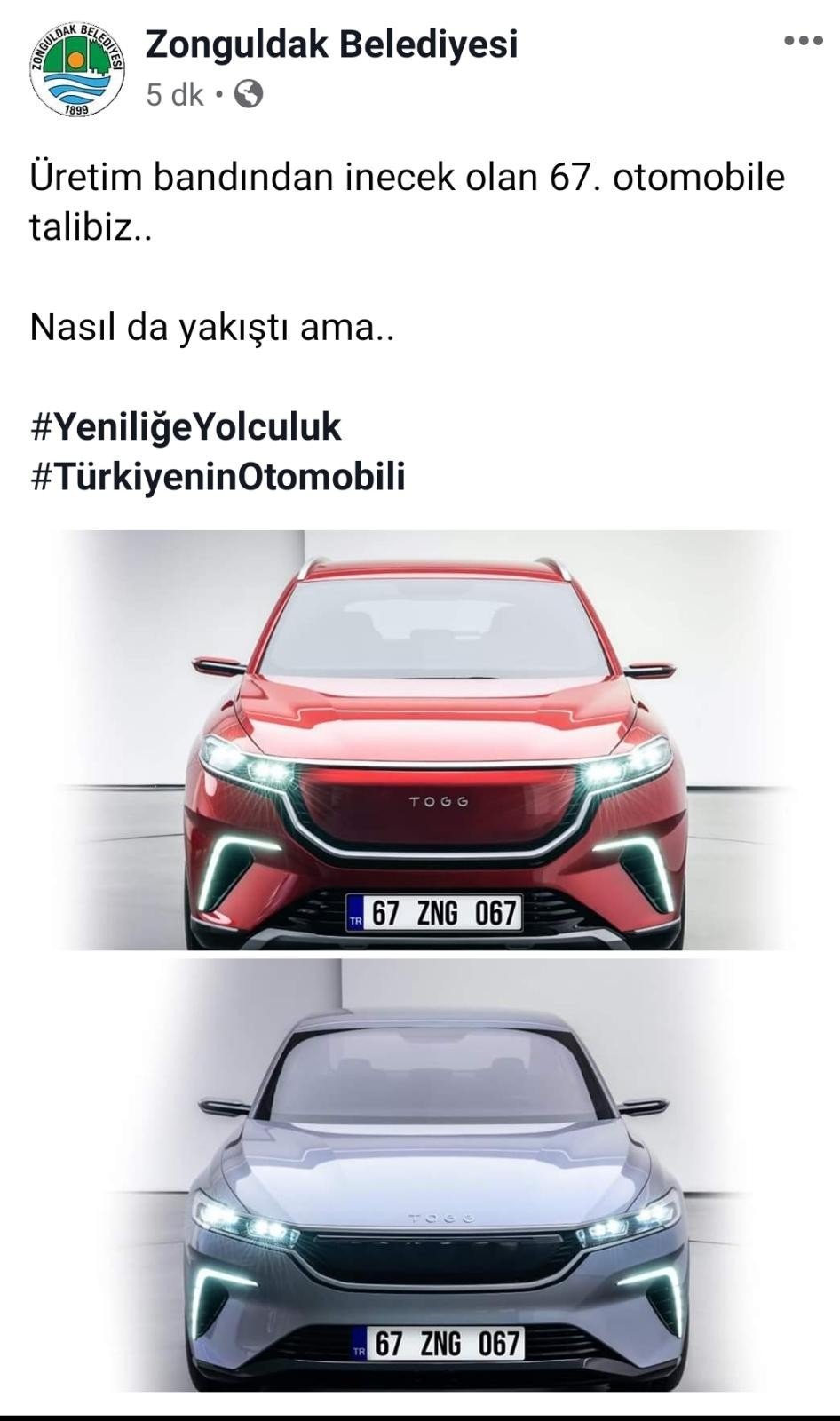 Yerli otomobile bir talip de Zonguldak’tan - 1