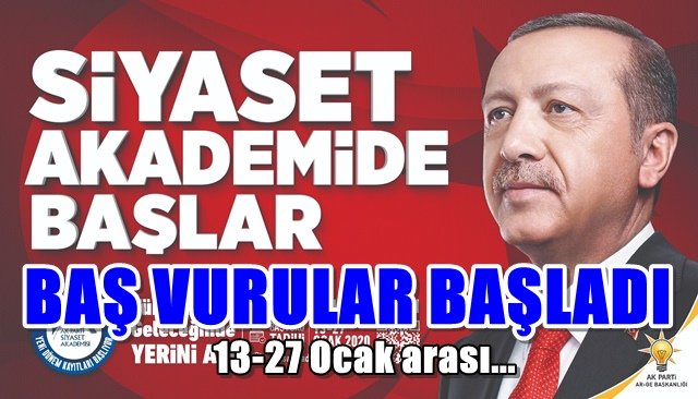 AK Parti Siyaset Akademisine kayıtlar başladı