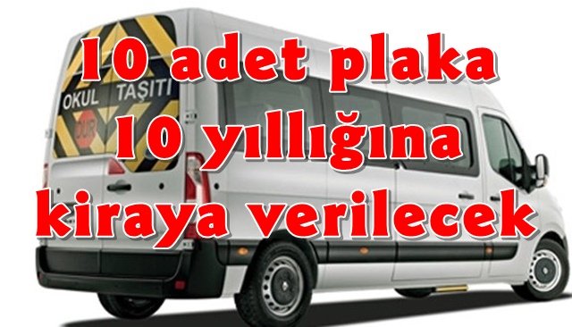 Belediye, servis aracı plakası ihalesine çıkıyor