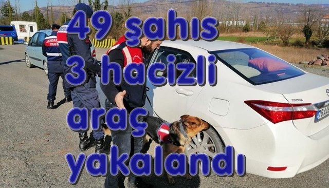 Jandarmadan 53 ekiple narkotik uygulaması