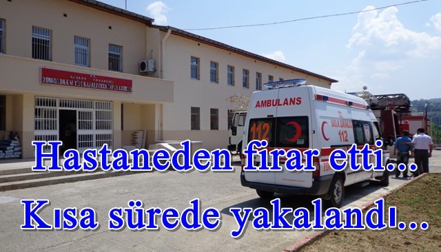 Mahkum sevk edildiği hastaneden firar etti