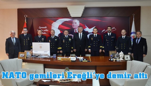 NATO gemileri Ereğli’ye demir attı