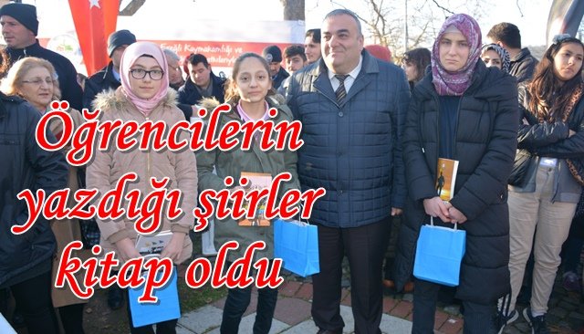 Öğrencilerin yazdığı şiirler kitap oldu