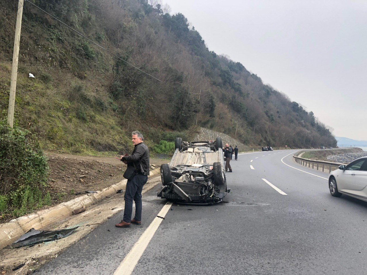 Takla atıp ters döndü. - 4