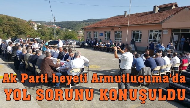 Ak Parti heyeti Armutlucuma´da