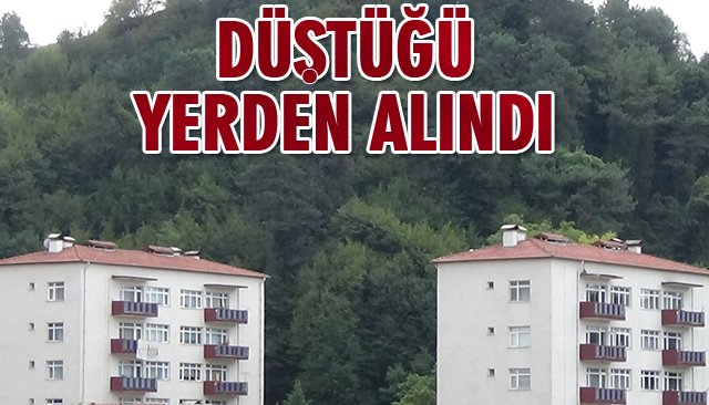 DÜŞEN BAYRAK KALDIRILDI