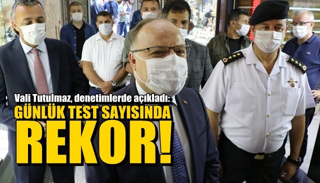 Günlük test sayısında rekor!