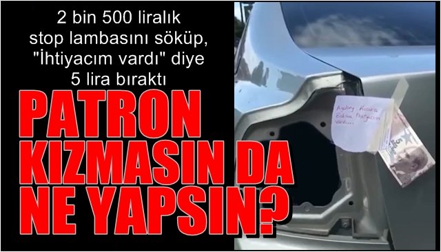 Patron kızmayıp da ne yapacaktı?