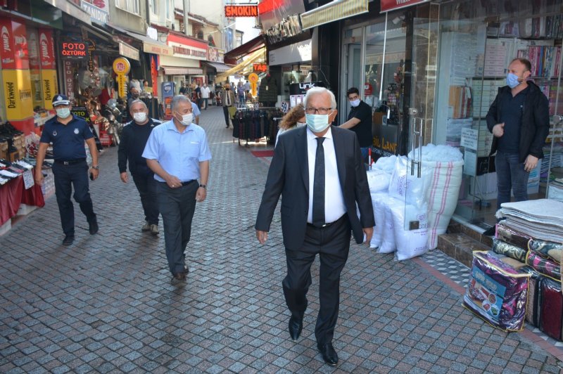 Posbıyık, pazarcılara geçmiş olsun ziyaretinde bulundu - 2