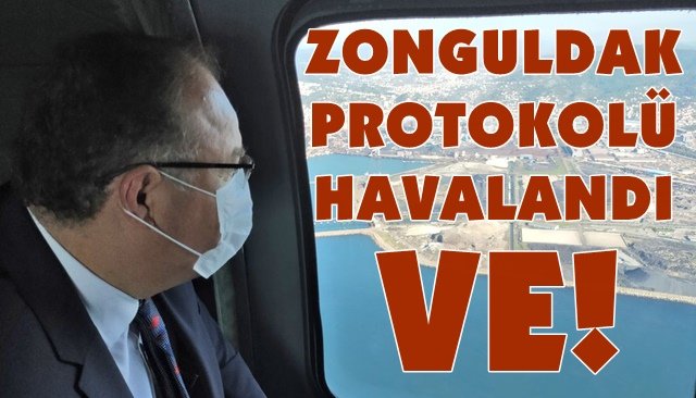 Zonguldak havadan denetlendi