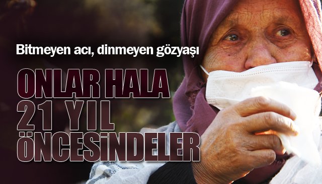 Depreminin 21. yıl dönümünde deprem şehitliği doldu taştı 