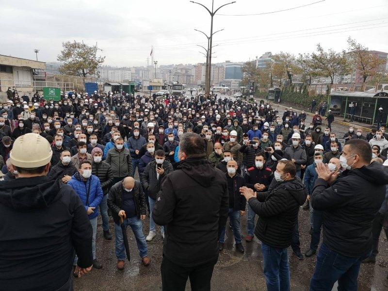 ERDEMİR İŞÇİSİ YASAYI PROTESTO ETTİ - 8