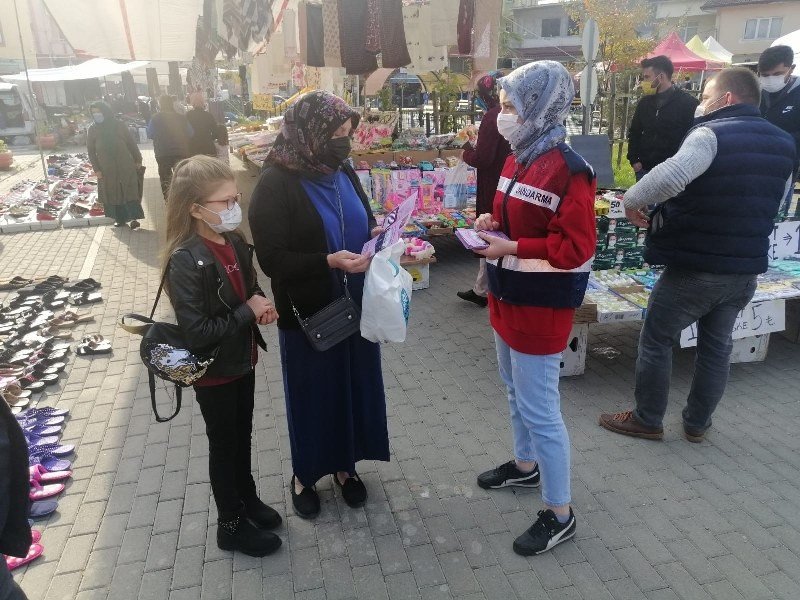 KADINA ŞİDDETE KARŞI BROŞÜR DAĞITILDI - 1