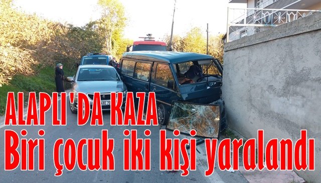 Kazada, biri çocuk iki kişi yaralandı