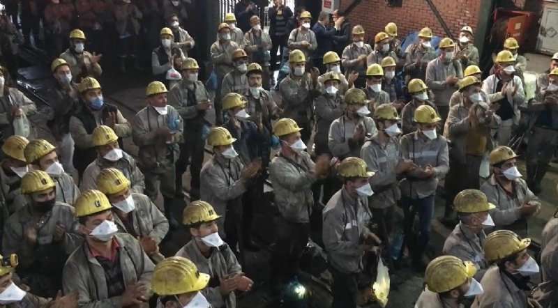 Maden işçileri, Torba yasayı” protesto etti - 3