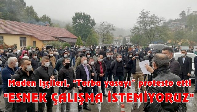 Maden işçileri, Torba yasayı” protesto etti