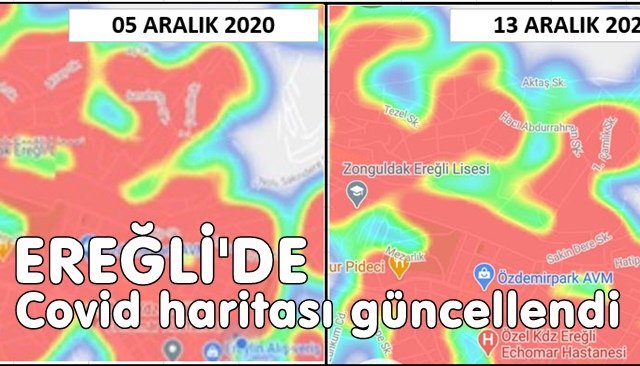 Covid haritası güncellendi