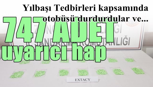 Durdurulan otobüste yapılan aramada ele geçirildi...