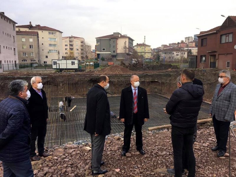 HACI EMİN AYHAN ORTAOKULU İNŞAATI DEVAM EDİYOR  - 1