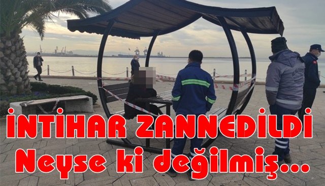 İNTİHAR ZANNEDİLDİ...  Neyse ki değilmiş…