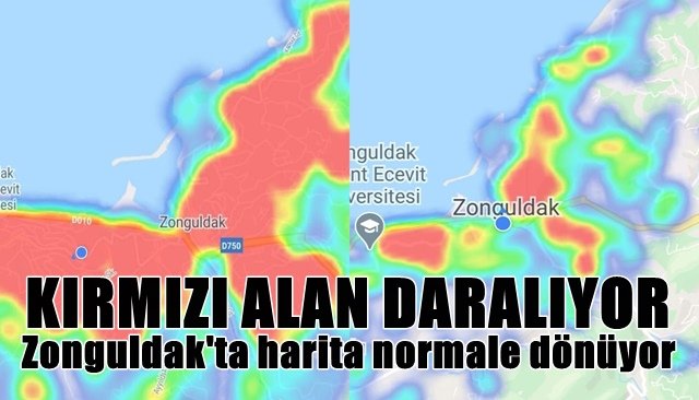 Zonguldak´ta harita normale dönüyor