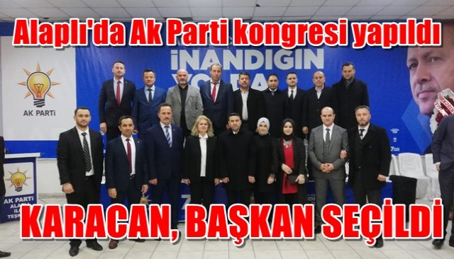 AK Parti Alaplı ilçe kongresi yapıldı
