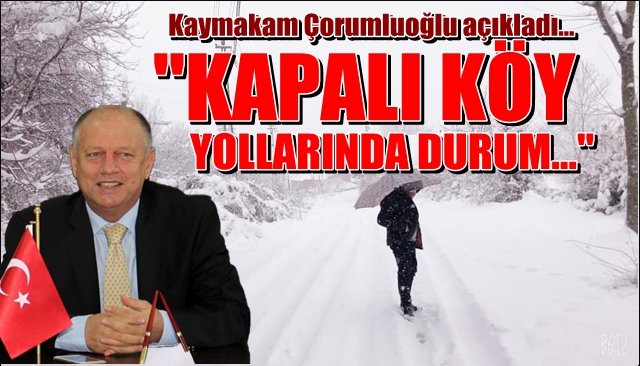 Çorumluoğlu: “Karla mücadele aralıksız sürüyor!”