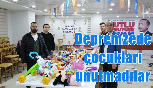 Depremzede çocukları unutmadılar