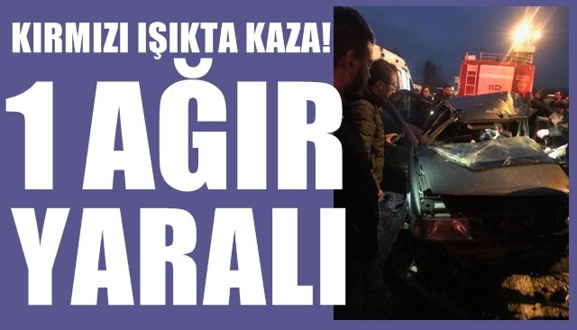 Otomobil kırmızı ışıkta duran tıra çarptı: 1 ağır yaralı 