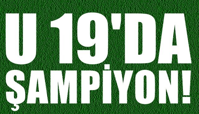 U-19 Liginin şampiyonu Devrek Belediyespor 