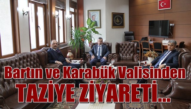 Valilerden taziye ziyareti…