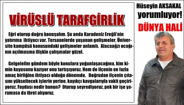 VİRÜSLÜ TARAFGİRLİK…