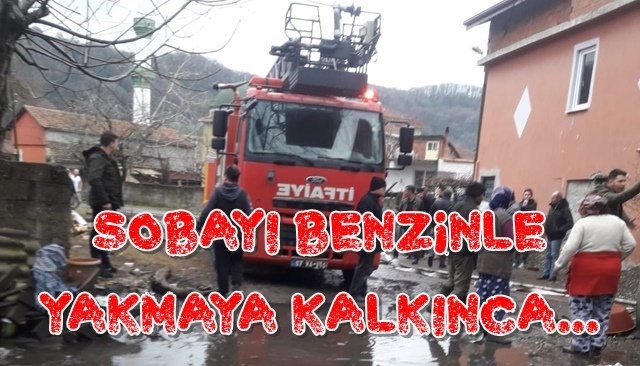 Yangında ev kullanılamaz hale geldi