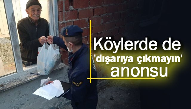 Asker, köylerde anons yapıyor