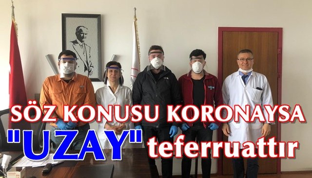 Grizu-263 Uzay Takımı´ Kovid-19’a karşı 3D yazıcıyla siperli maske üretimine başladı
