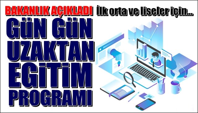 MEB, uzaktan eğitim ders programını açıkladı